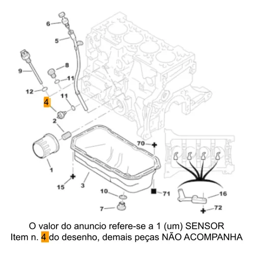 Interruptor Pressão Sensor Óleo Citroen Zx Xantia 1.8 / 2.0 Interruptor Pressão Sensor Óleo Citroen Zx Xantia 1.8 / 2.0
