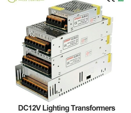 Fuente 12v 30a 360w Adaptador Regulador Cinta Led Cctv Supli