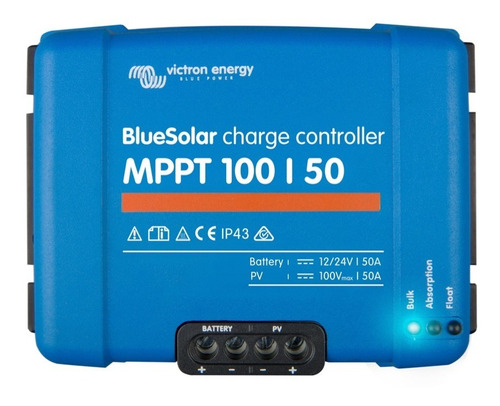 Regulador Solar Mppt Victron 100v 50a 12v/24v Bluesolar
