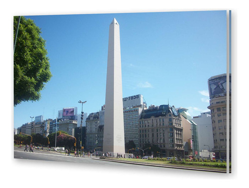 Cuadro 16x24cm Obelisco Dia Buenos Aires Monumento