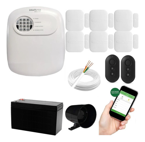 Alarme Para Casa Intelbras Anm 24 Net 6 Sensores Sem Fio App