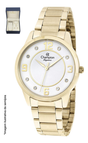 Relógio Champion Feminino Cn24119w Dourado
