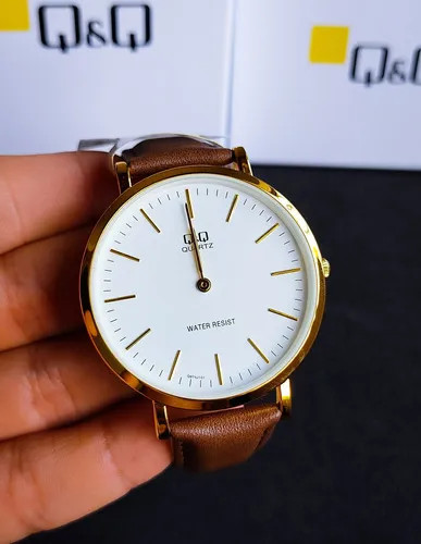 Reloj q&q hombre cuero hotsell