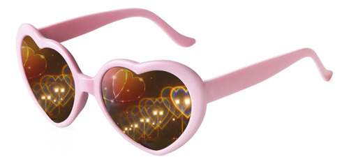 Heart Sunglasses For Festival Party  Women Men Heart Effect