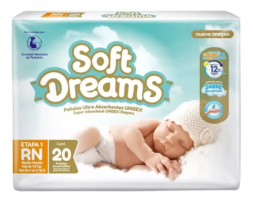 Pañales Para Bebé Recien Nacido 10 Pkg 20 Pzs Soft Dreams