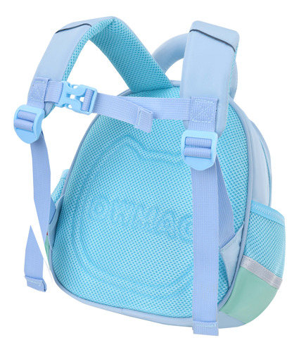 Mochila Escolar Infantil Para Niños Ergonómica Impermeable Resistente Pequeña Verde Claro Dinosaurio
