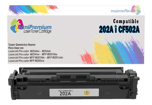 Toner Generico 202a | Para Impr Laser M254nw M281fdn M281fdw