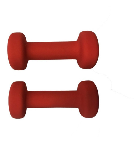 Imagen 2 de 5 de Par De Mancuernas Neoprene De 1 Kg Gym Funcional Fitness Jbh