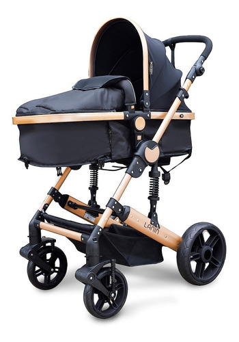 Imagen 5 de 8 de Cochecito Mega Baby Cuna Paseo Bebe Lanin Convertible