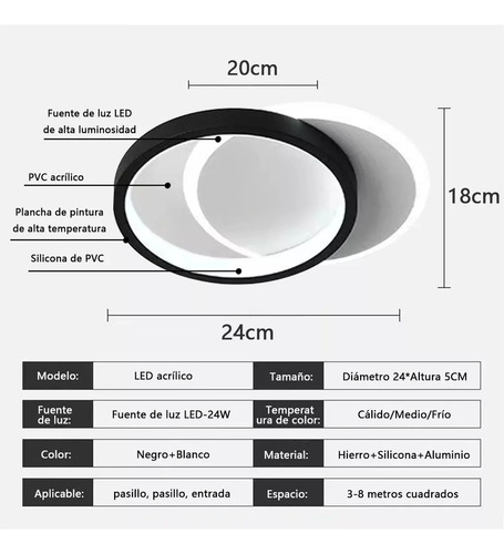 JUDENG N5413 Lámpara Techo Moderna Baño Regulable Lampara Colgante 3 Tone Araña Moderna Lámpara De Pared Lámpara De Techo Para Baño Lámparas Color Negro