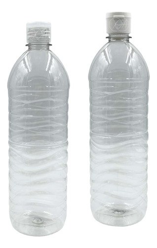 Botella Pet Envases Plasticos 1 Litro Tapa Flip Top X 20 Pzs