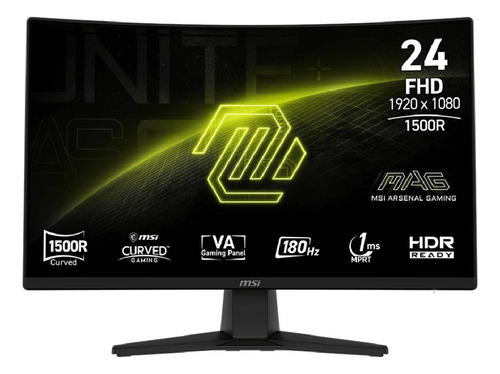 Monitor Gamer Msi Mag 242c Curvo 24, 170hz, 1ms