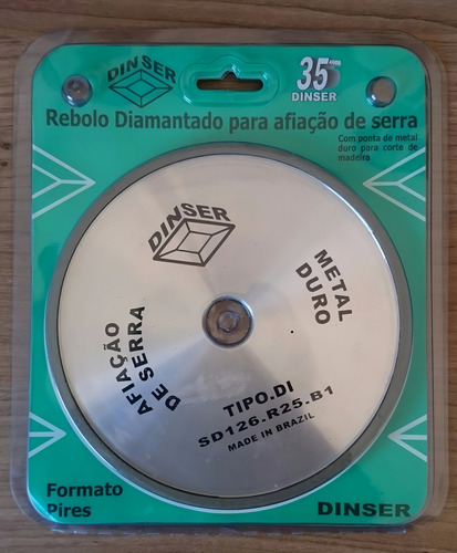 Rebolo Diamantado Para Afiar Dinser R25 Videa