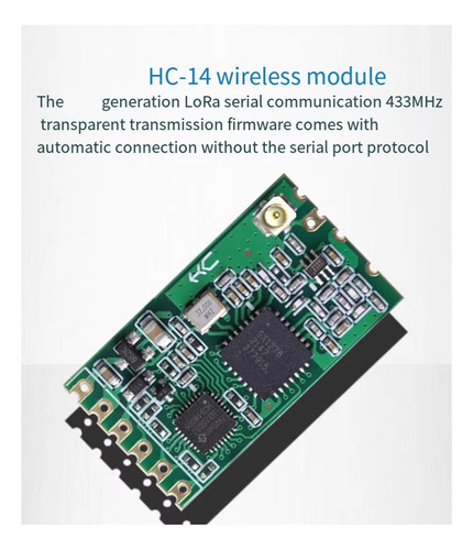 Módulo Sem Fio Hc-14 433mhz Recebendo E Transmitindo 1 Km