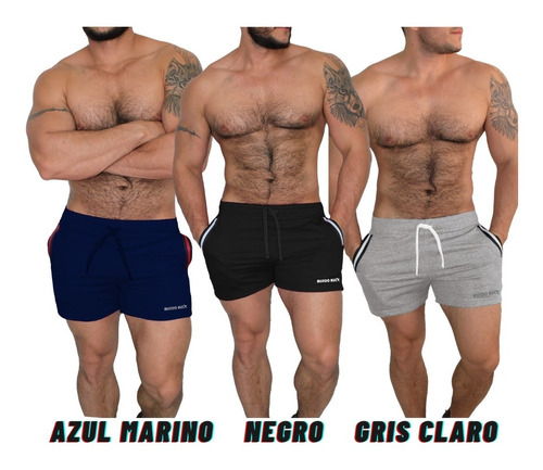 3 Unid Pantalonetas, Short Corto, Gym, Casual Hombre Slimfit