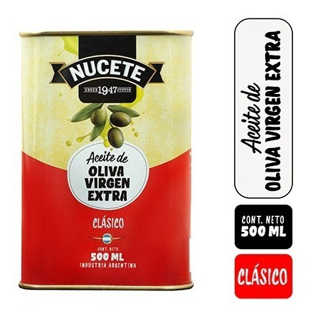 Combo Aceite Oliva Virgen Extra Clásico Nucete 500 Cc X 3