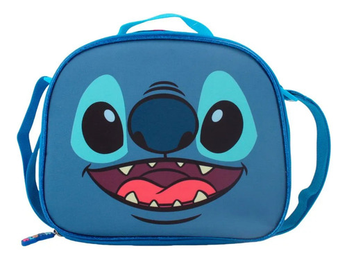 Pack Mochila Con Ruedas Stitch Estuche Lonchera