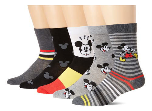 Paquete De 5 Calcetines Mickey Mouse Para Hombre