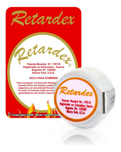 Retardex- Retardante En Crema Evita La Eyaculación Precoz