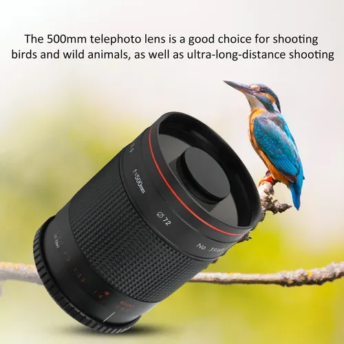 500mm F8 Teleobjetivo Espejo Lente Para Canon 70d/60d/50d/40