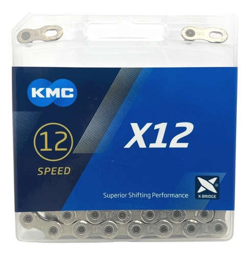Imagem 1 de 3 de Corrente 12v Kmc X12 Silver Prata 126l Sram Shimano 1x12v