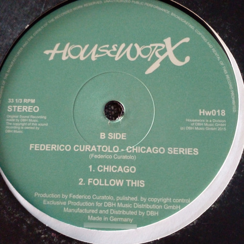 Federico Curatolo - Chicago Series (vinilo, 1995) Electronic Estándar