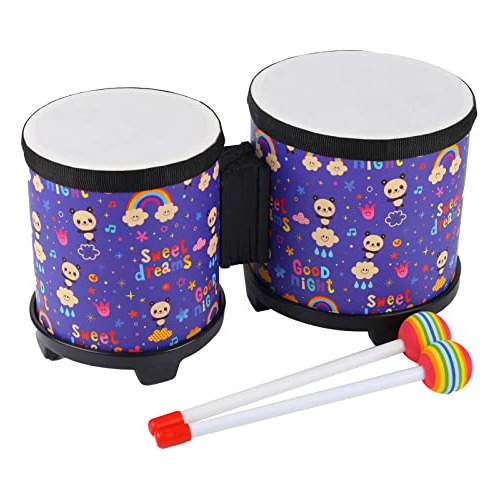Bongo Floor Tom Drums Set For Kids: Childrens Drum Perc...