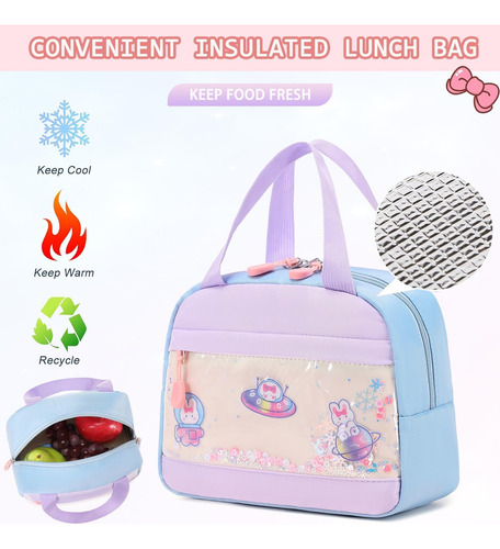 Mochila De Conejo De 3 Piezas Para Niñas, Mochila Para Niñas