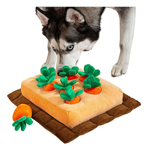 Joyelf Hide And Seek Carrot Squeak Dog Toy, Interactivo No T
