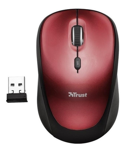 Mouse inalámbrico Trust Yvi red