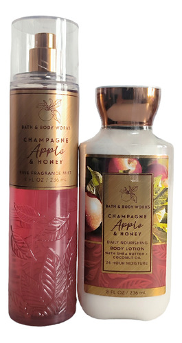 Crema Y Splash Bath & Body Works Champagne Apple & Honey 