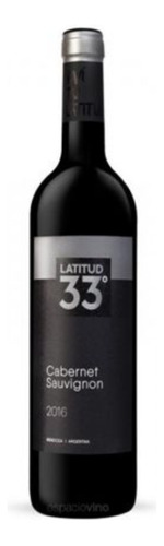 Vino Latitud 33 Cabernet Sauvignon 750ml Tinto 