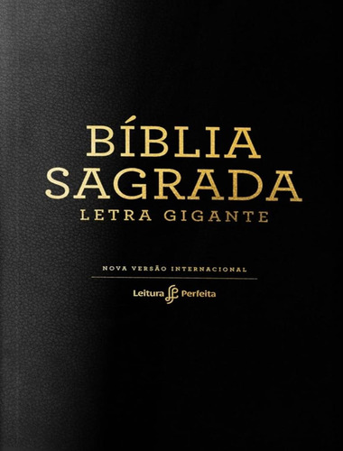 Biblia Nvi, Couro Soft, Preto, Letra Gigante, Leitura Perf