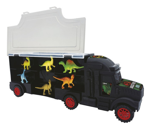Imagen 3 de 11 de Juguete Camión Grande Transportador Dinosaurios Jurassic