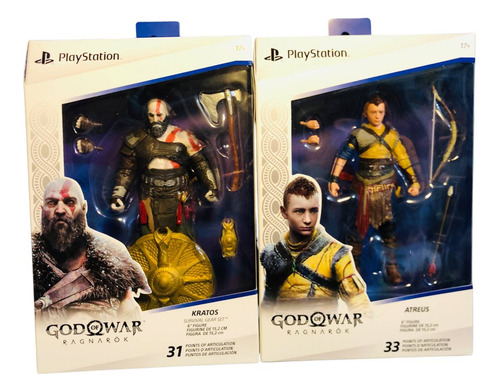 Figura Kratos Y Atreus Playstation - God Of War Ragnarok (Reacondicionado)
