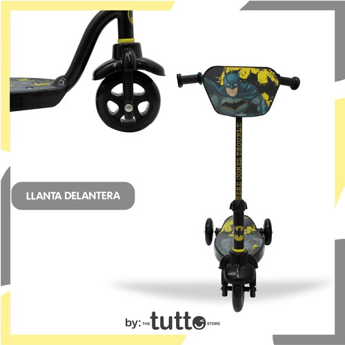 Imagen 4 de 9 de Scooter Para Niño Batman Flying Wheels