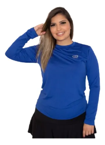 Camiseta Dry Fit Proteção Uv 50+ Fitness Academia Feminina