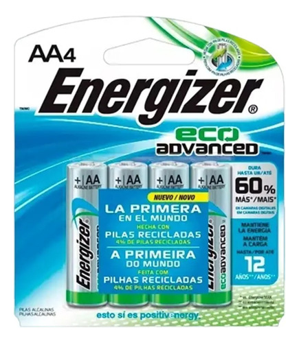 Pack Pilas Energizer Advanced Aa X4 Febo