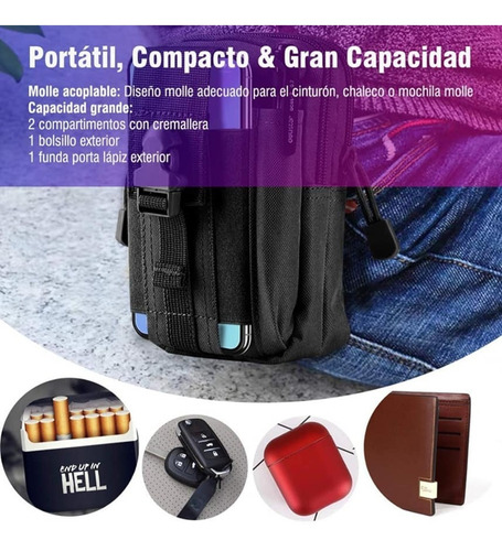 Bolsa Militar Para El Celular Mochila Molle Tactica Policia