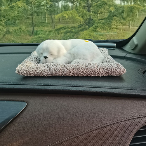 Muñeca Grande De Labrador Blanco Con Forma De Gato Maullido