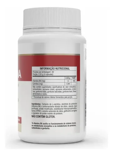 L-carnitina Vitafor 120 Cápsulas