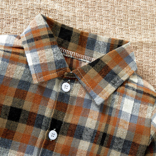 Conjunto Niño 1-4a: Camisa A Cuadros Y Pantalón Casual