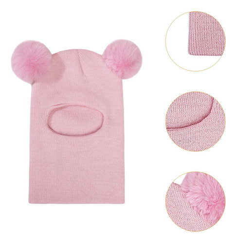Gorro De Invierno Para Bebé Con Doble Pompón, Gorro Y