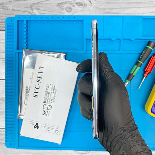 Módulo Pantalla Para Samsung S10 G973 Con Marco 100% Oem Celeste