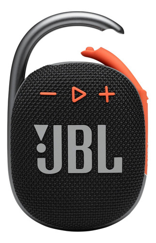Imagem 1 de 4 de Caixa De Som Jbl Clip 4 Blko Bluetooth 5.1 Ip67 Black/orange
