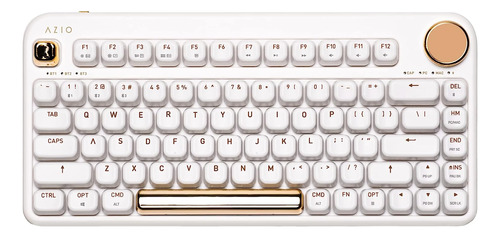 Teclado Mecanico Blanco Teclas Redondas Retroiluminado