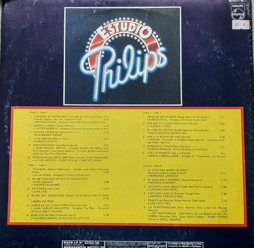 Mercedes Sosa Y Más - Estudio Philips Vinilo Doble Impecable Estudio Philips Vinilo Doble Impecable (Usado)
