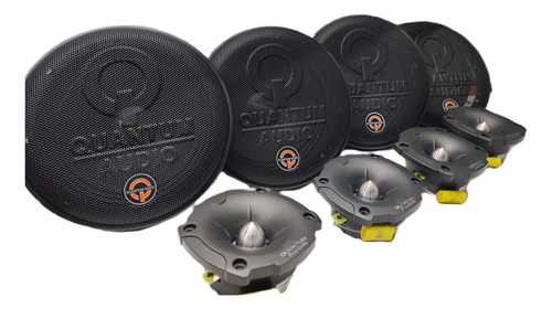 Set De Medios Quantum Pro6k4mt 250w Rms 6.5 Pulgadas 4 Ohms