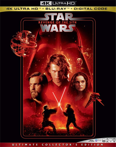 4k Ultra Hd + Blu-ray Star Wars 3 Revenge Of The Sith