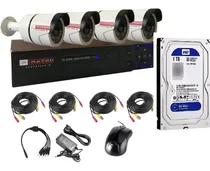Comprar Camara Seguridad Kit 4 Fullhd Disco 1tb Matko Seguridad